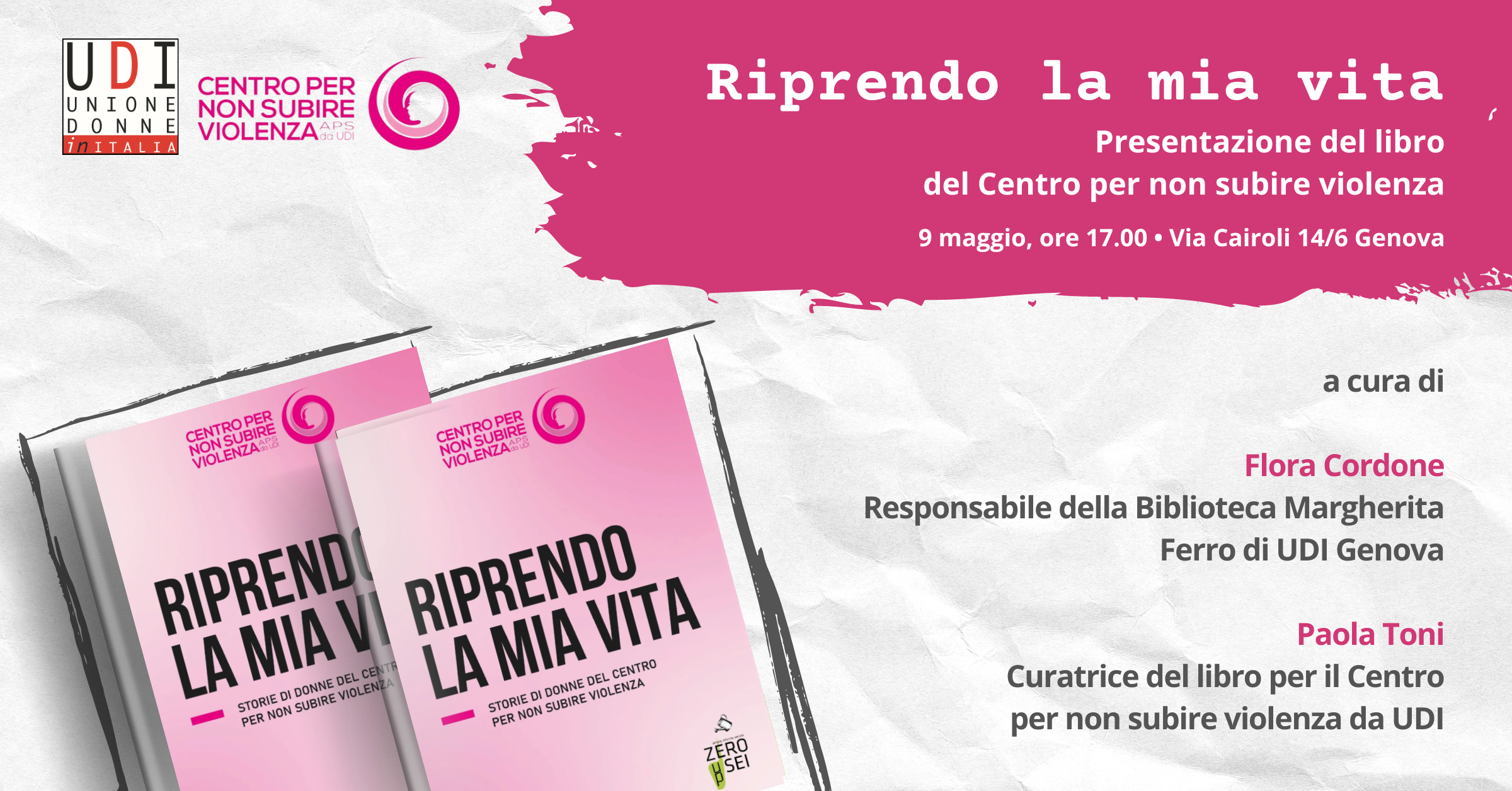 Riprendo la mia vita • presentazione del libro